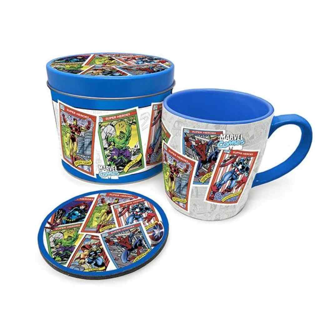 Pyramid - Marvel Retro - Collectors Cards Mug Tin Set