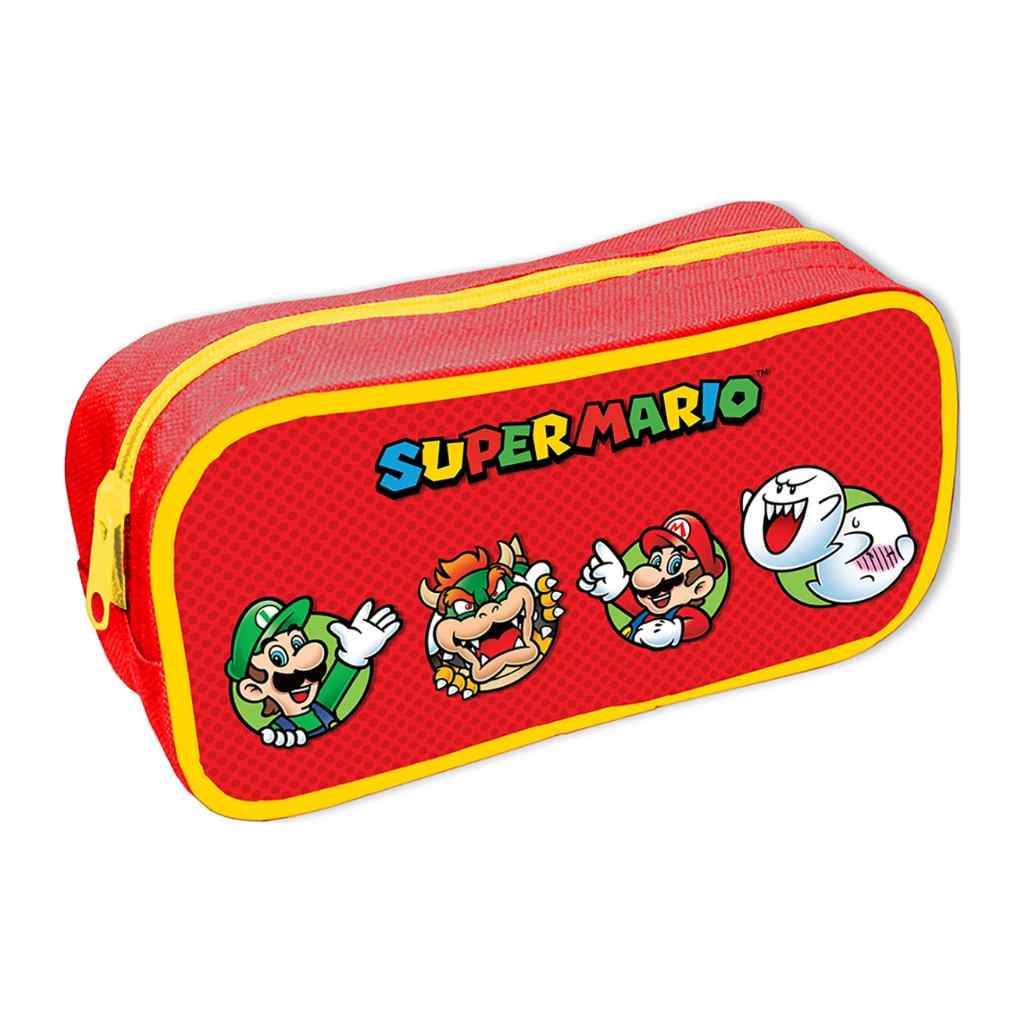 Pyramid - Super Mario - Character Circles Rectangle Pencil Case