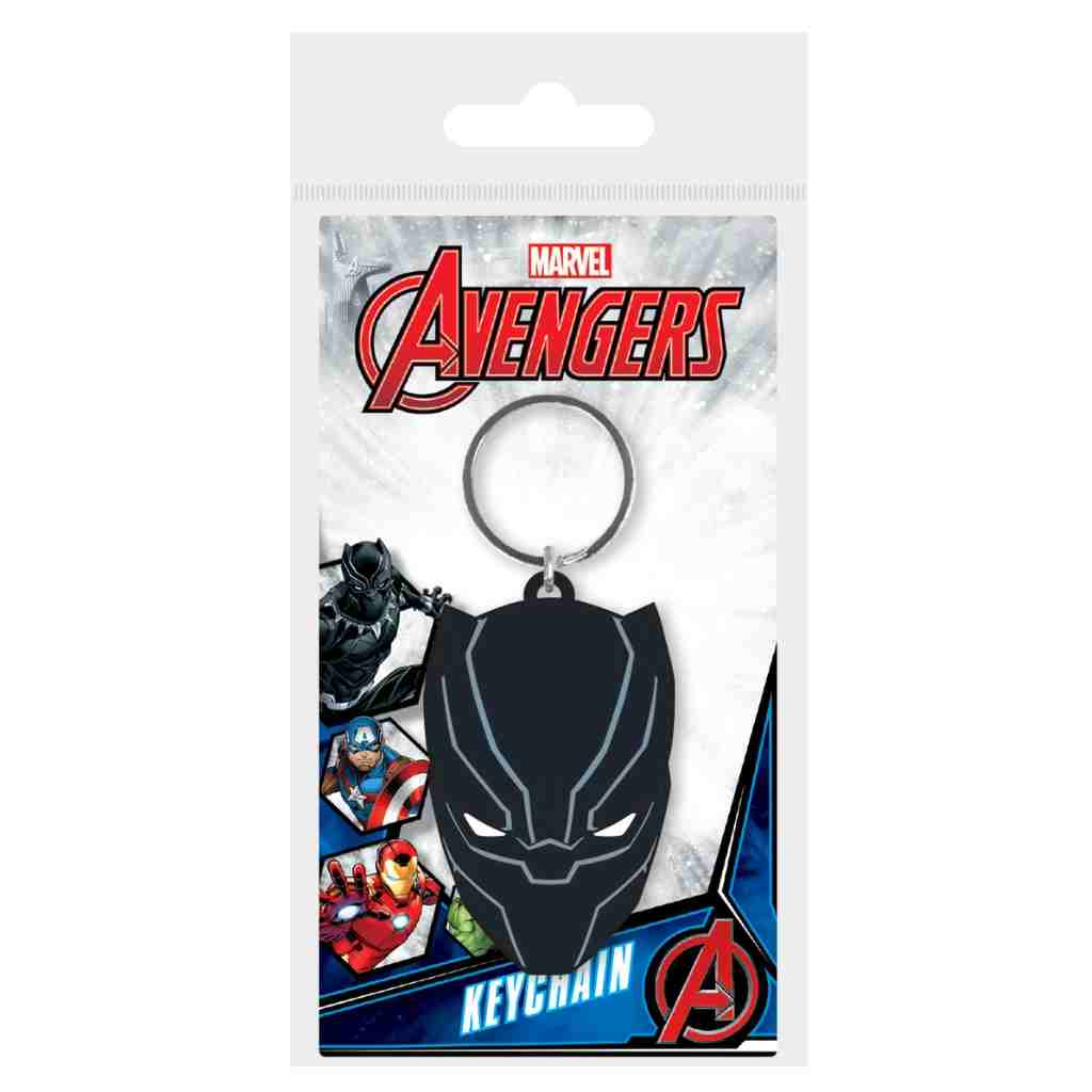 Pyramid - Black Panther Rubber Keychain