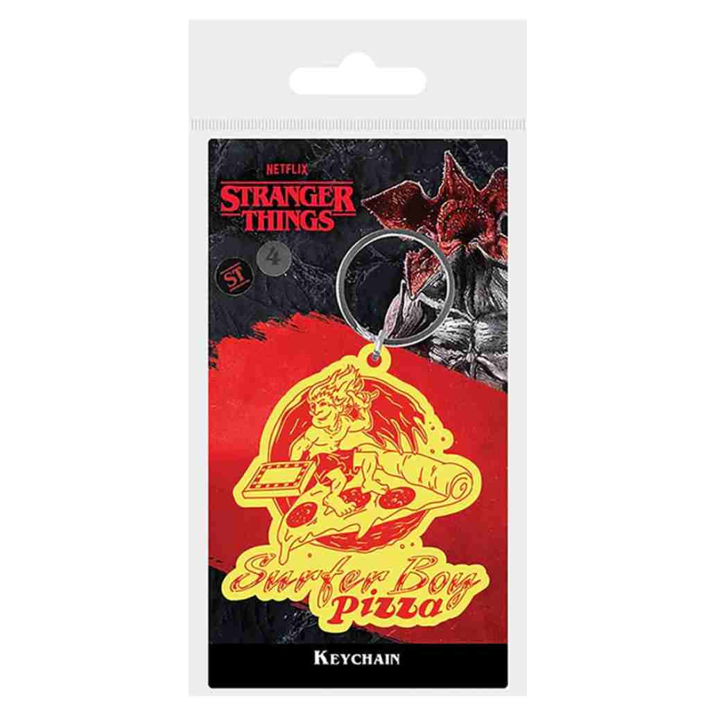 Pyramid - Stranger Things 4 - Surfer Boy Pizza Pvc Keychain