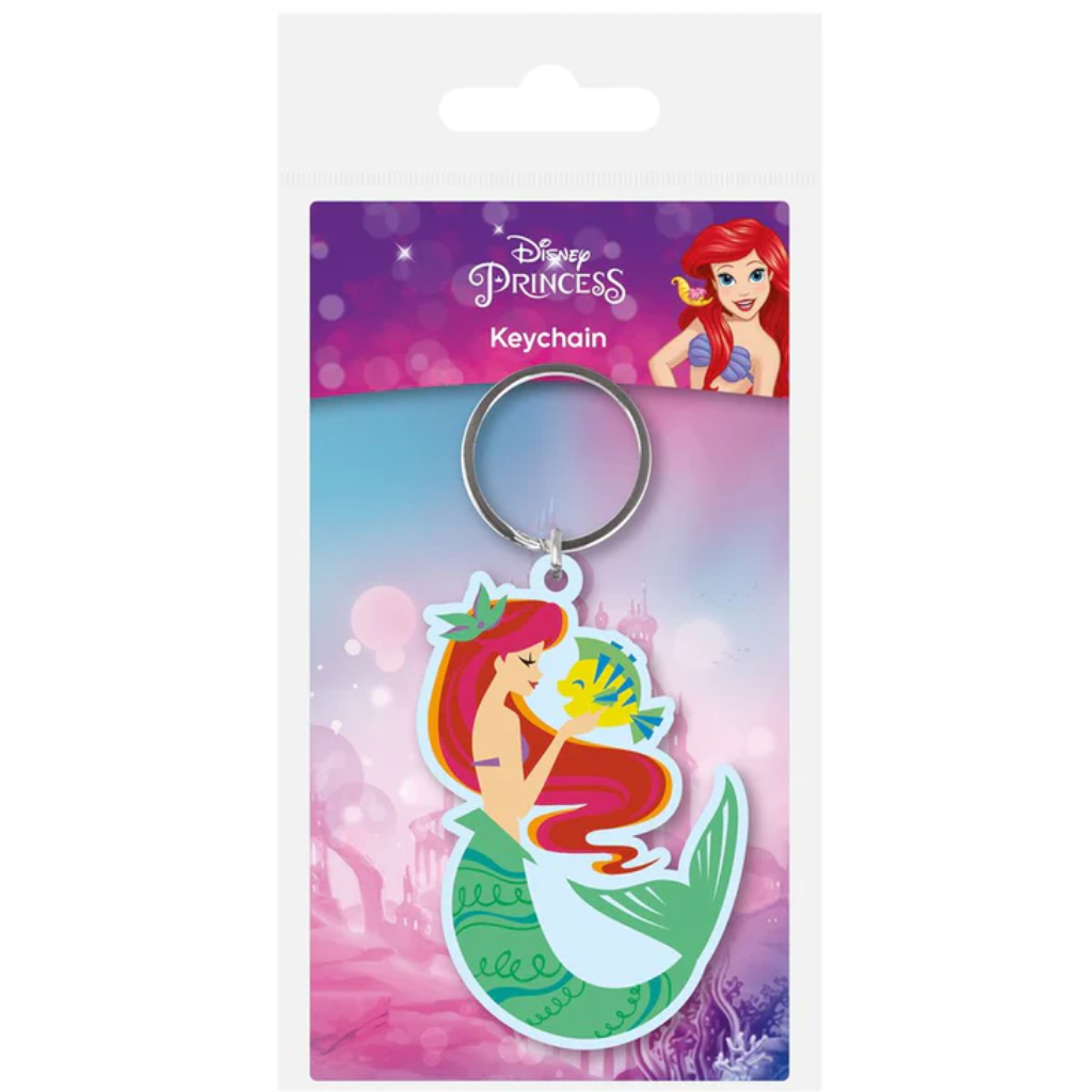 Pyramid - The Little Mermaid - Ariel And Flounder Pvc Keychain