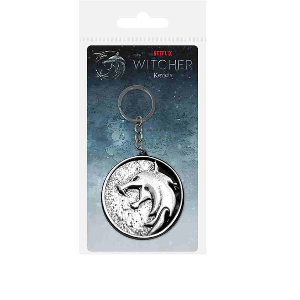Pyramid - The Witcher - The Wolf Metal Keychain