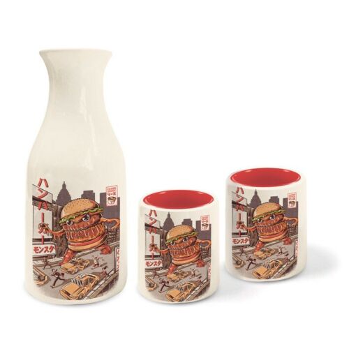 Pyramid - Hot Beverage Set - Burgerzilla Ilustrata Frame