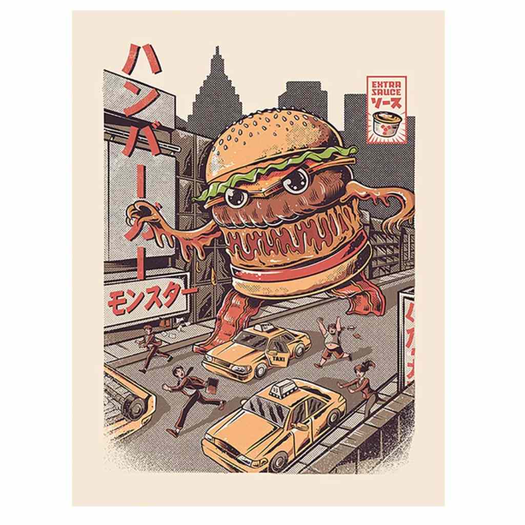 Pyramid - Ilustrata - Burgerzilla 30X40 Frame 