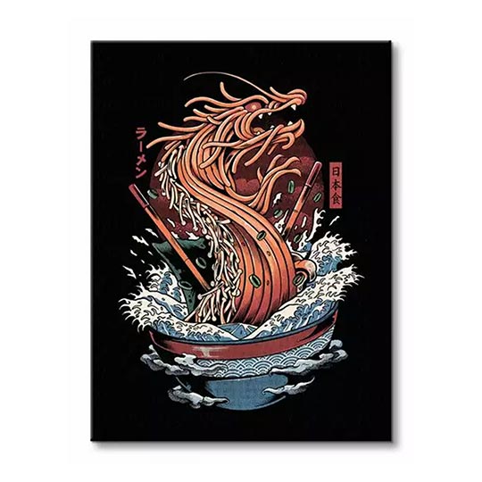 Pyramid - Ilustrata - Dragon Ramen 30X40 Frame 