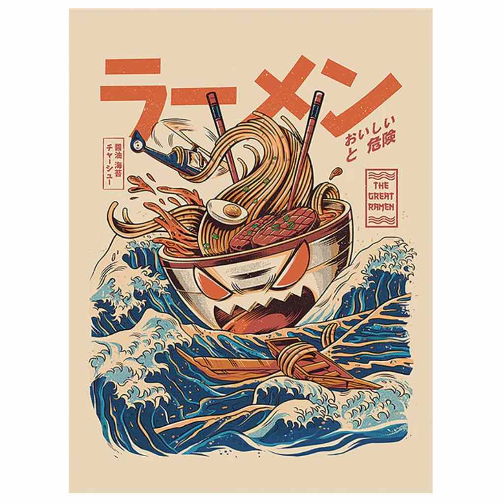 Pyramid - Ilustrata - The Great Ramen 30X40 Frame