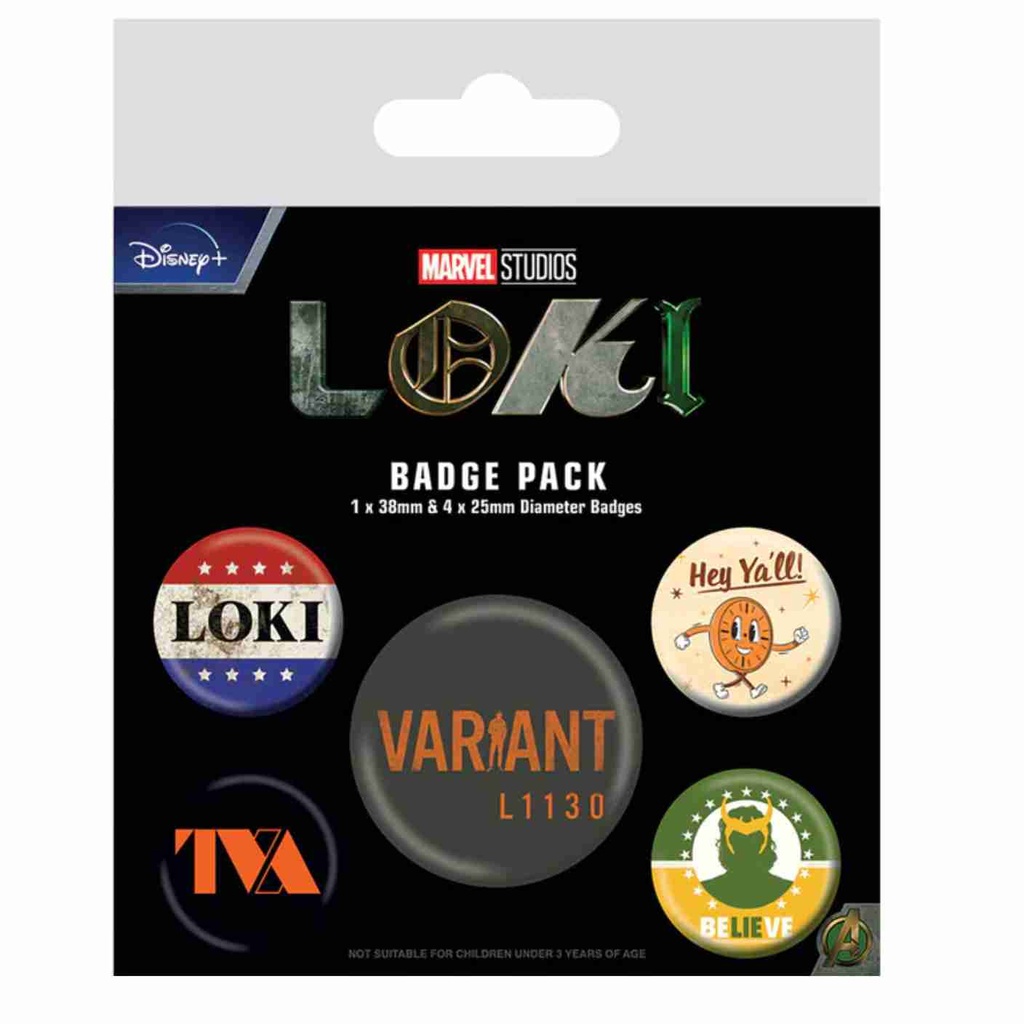 Pyramid - Loki - Tva Badge Pack