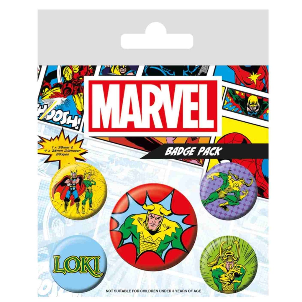 Pyramid - Loki - Comic Badge Pack