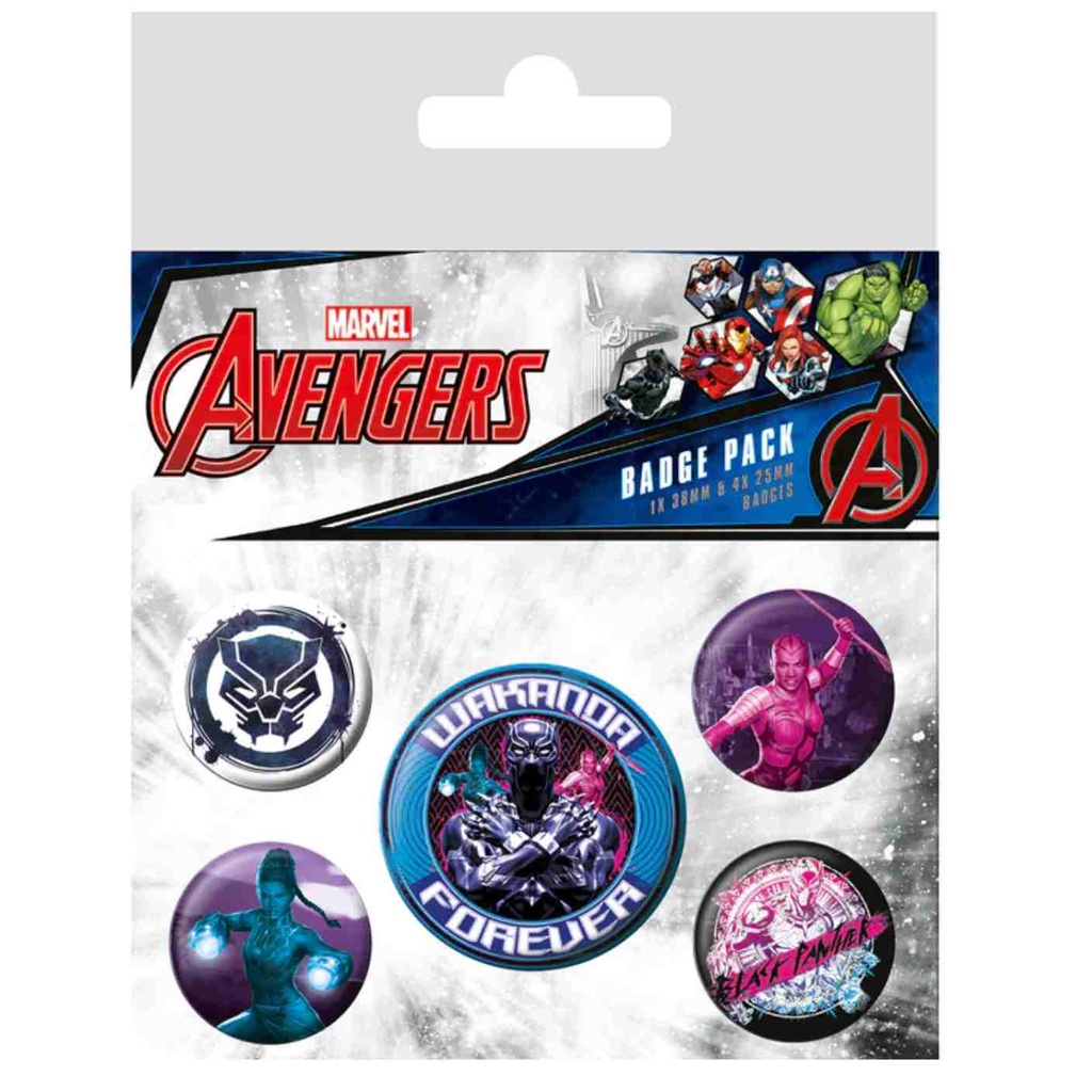 Pyramid - Black Panther - Wakanda Forever Badge Pack
