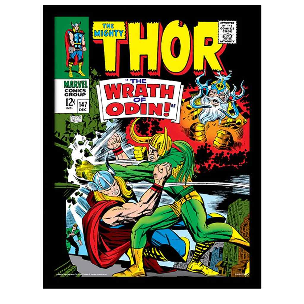 Pyramid - Thor Wrath Of Odin - Wooden Framed