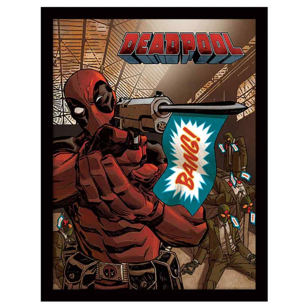 Pyramid - Deadpool Bang - Wooden Frame