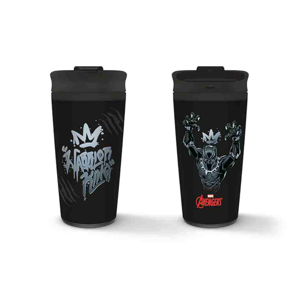 Pyramid - Black Panther - Warrior King Metal Travel Mug