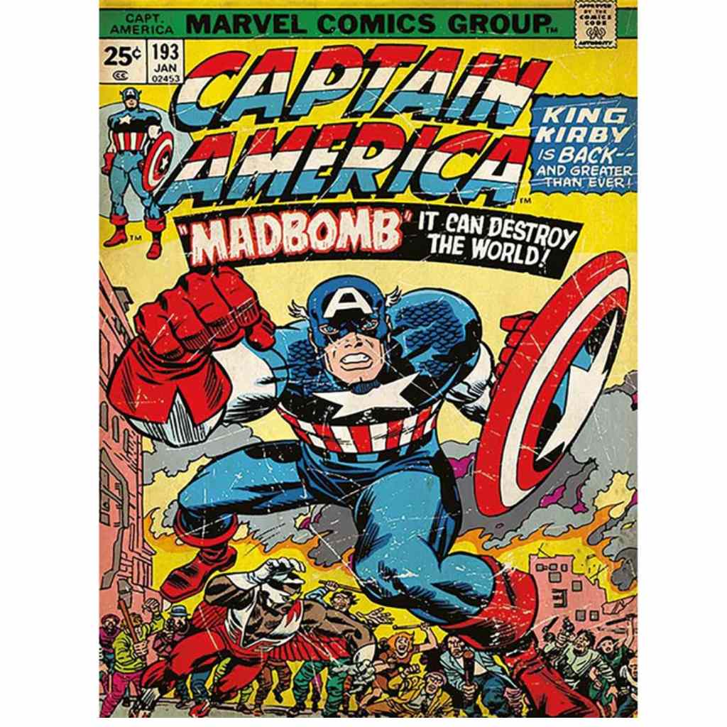 Pyramid - Captain America - Madbomb 30X40 Frame