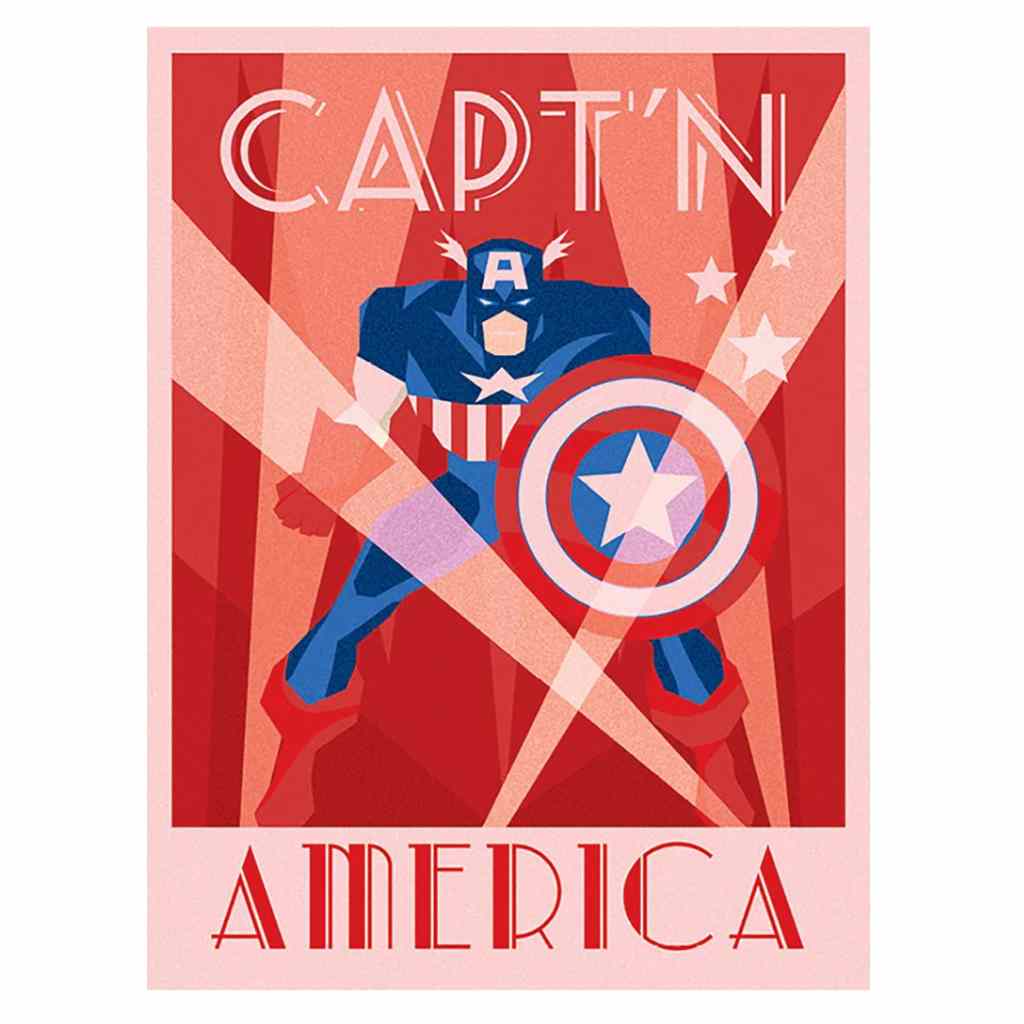 Pyramid - Marvel Deco - Captain America - 30X40 Frame