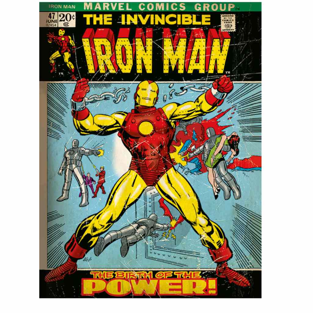 Pyramid - Iron Man - Birth Of Power - 30X40 Frame