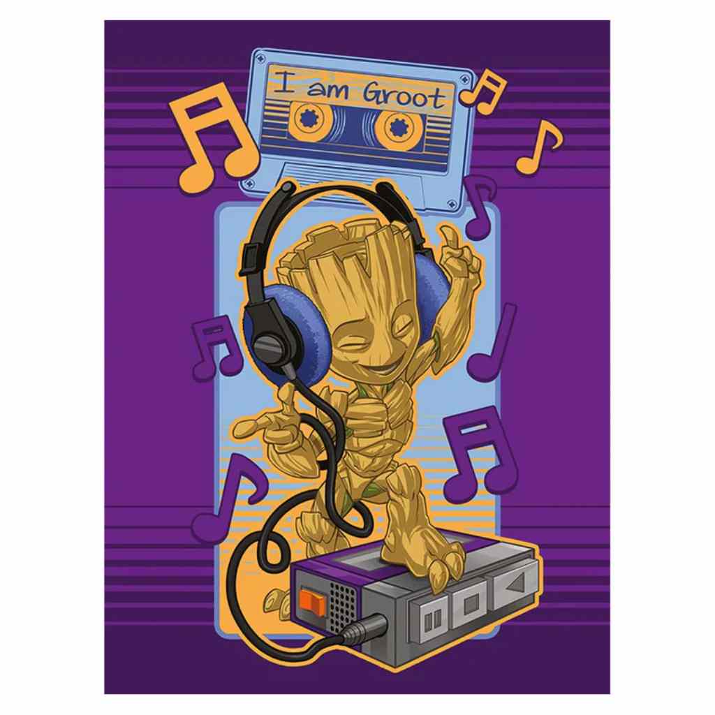 Pyramid - Guardians Of The Galaxy - Groot Cassette 30X40 Frame