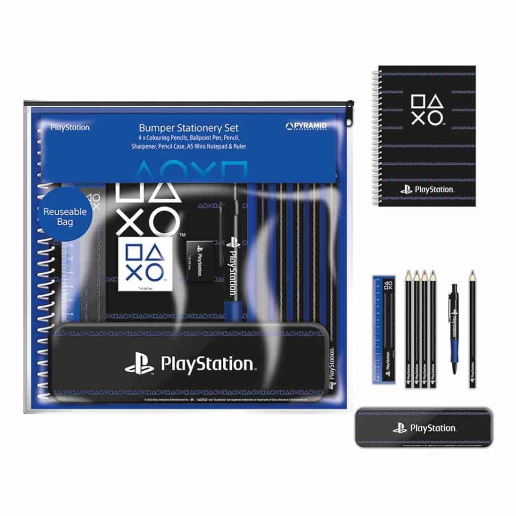 Pyramid - Playstation - Pinstripe Dark Bumper Stationery Set