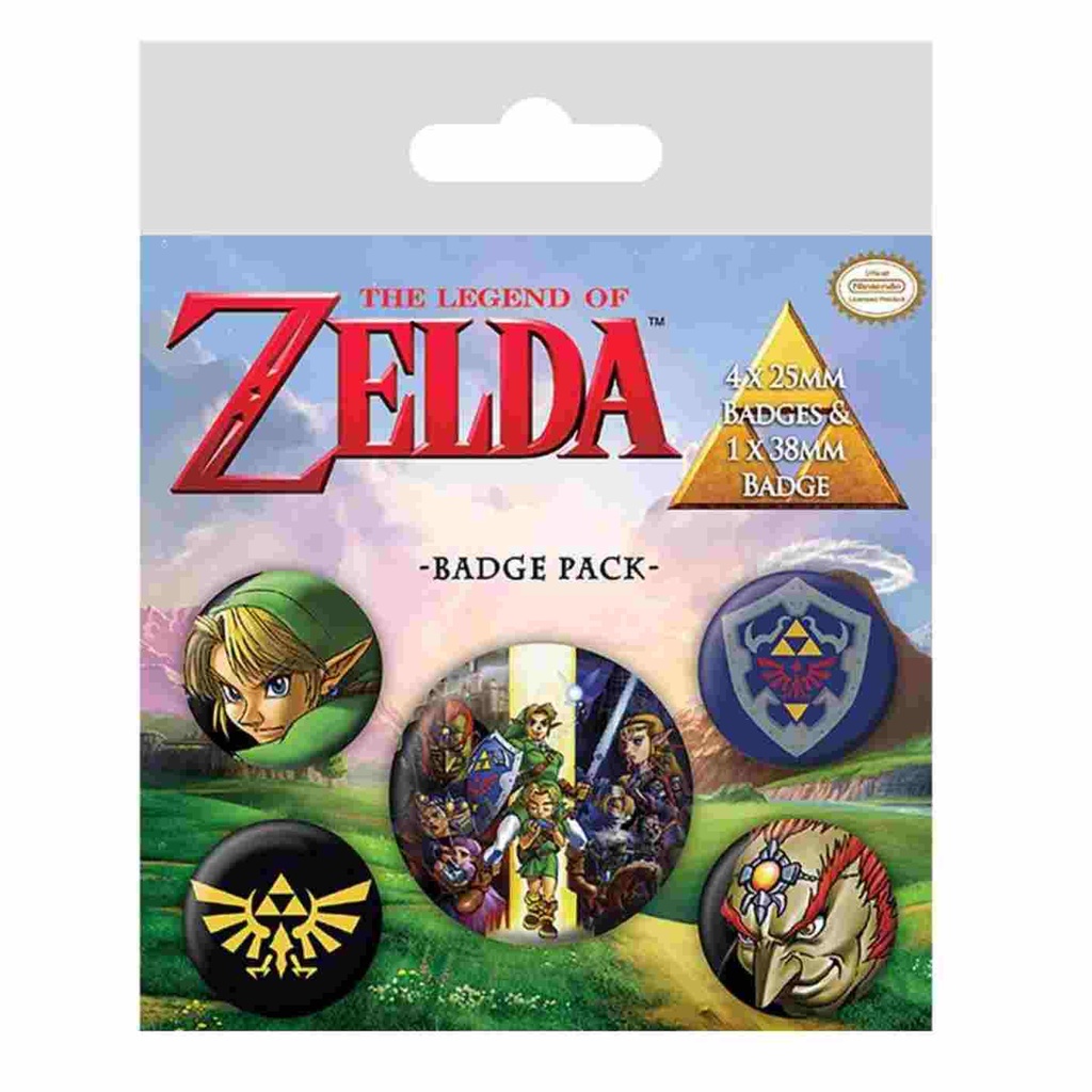 Pyramid - The Legend Of Zelda Badge Pack