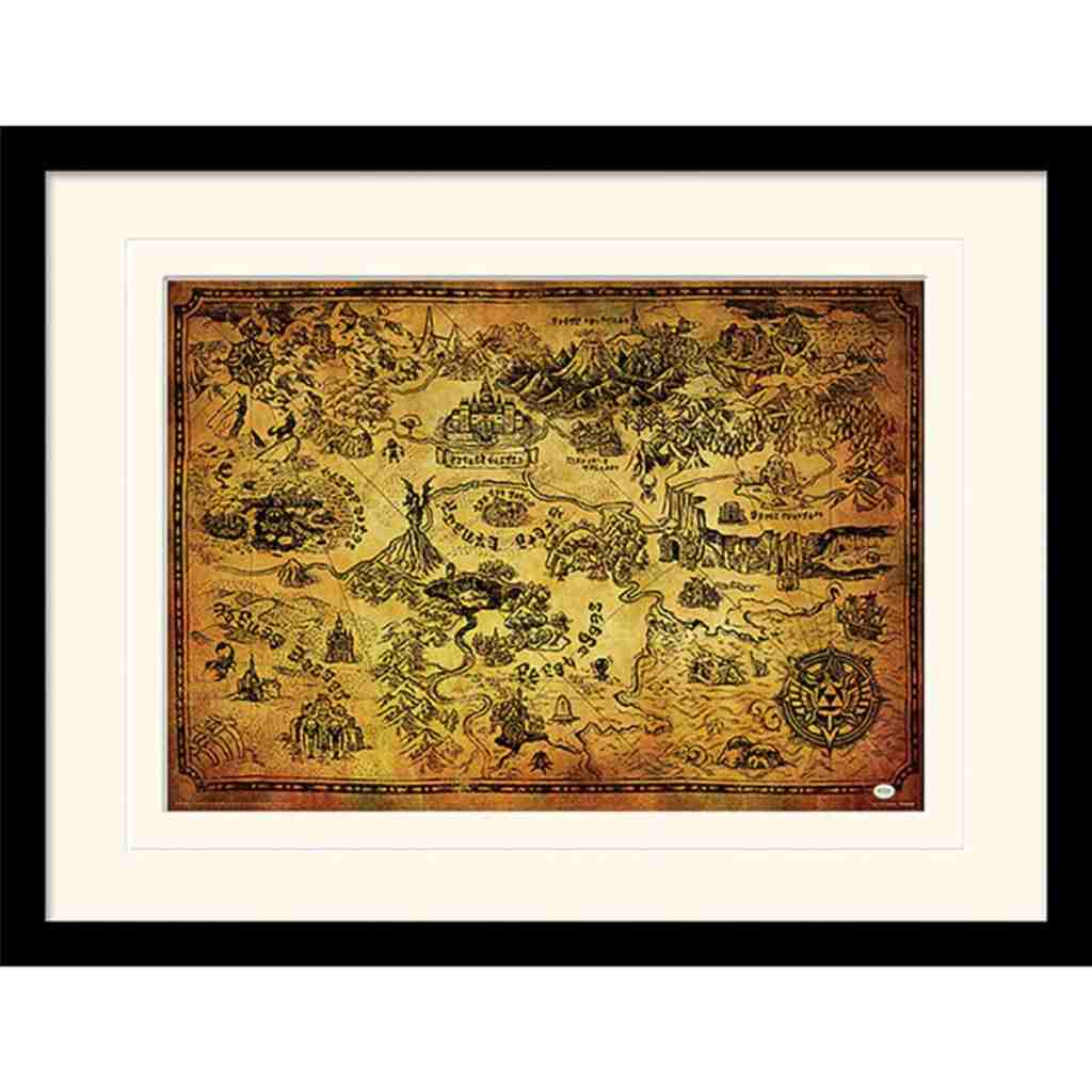 Pyramid - The Legend Of Zelda - Hyrule Map 3 Frame
