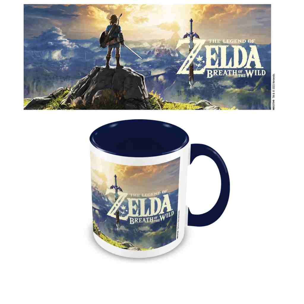 Pyramid - The Legend Of Zelda: Botw - Sunset Dark Dark Blue Colored Inner Mug