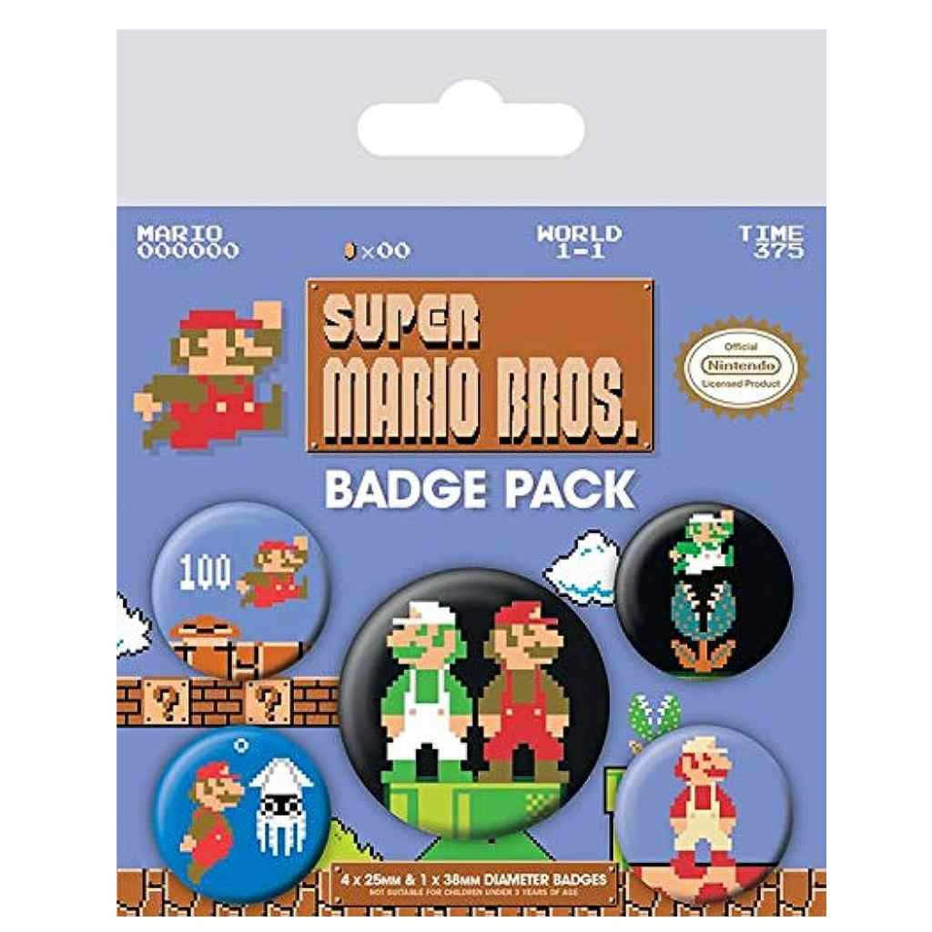 Pyramid - Super Mario Bros Badge Pack