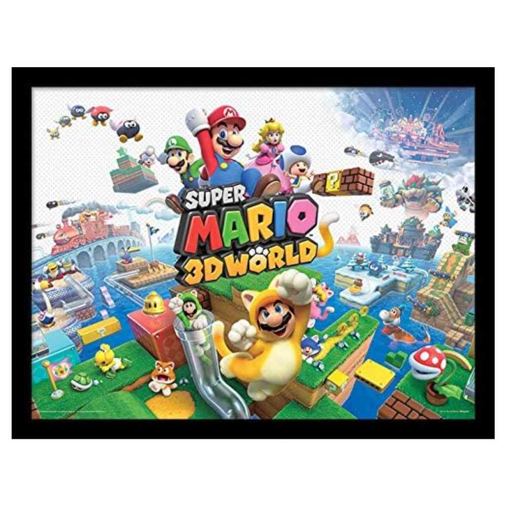 Pyramid - Super Mario - 3D World Framed