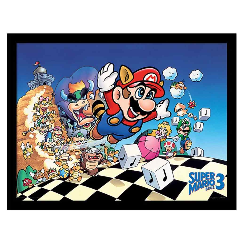 Pyramid - Super Mario Bros. 3 - Art Framed