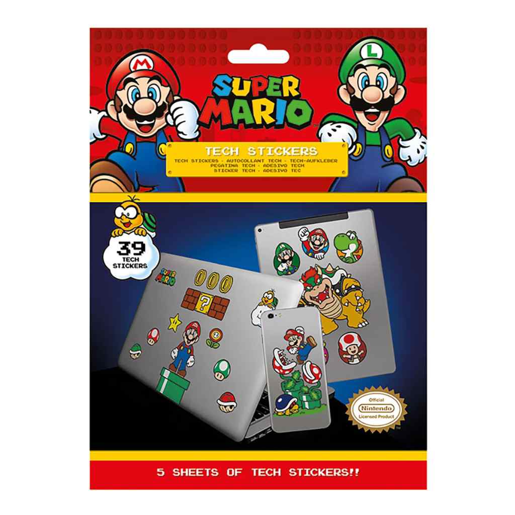 Pyramid - Super Mario - Mushroom Kingdom Tech Stickers