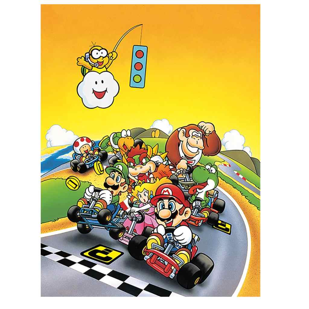 Pyramid - Super Mario Kart - Retro - 30X40 Frame