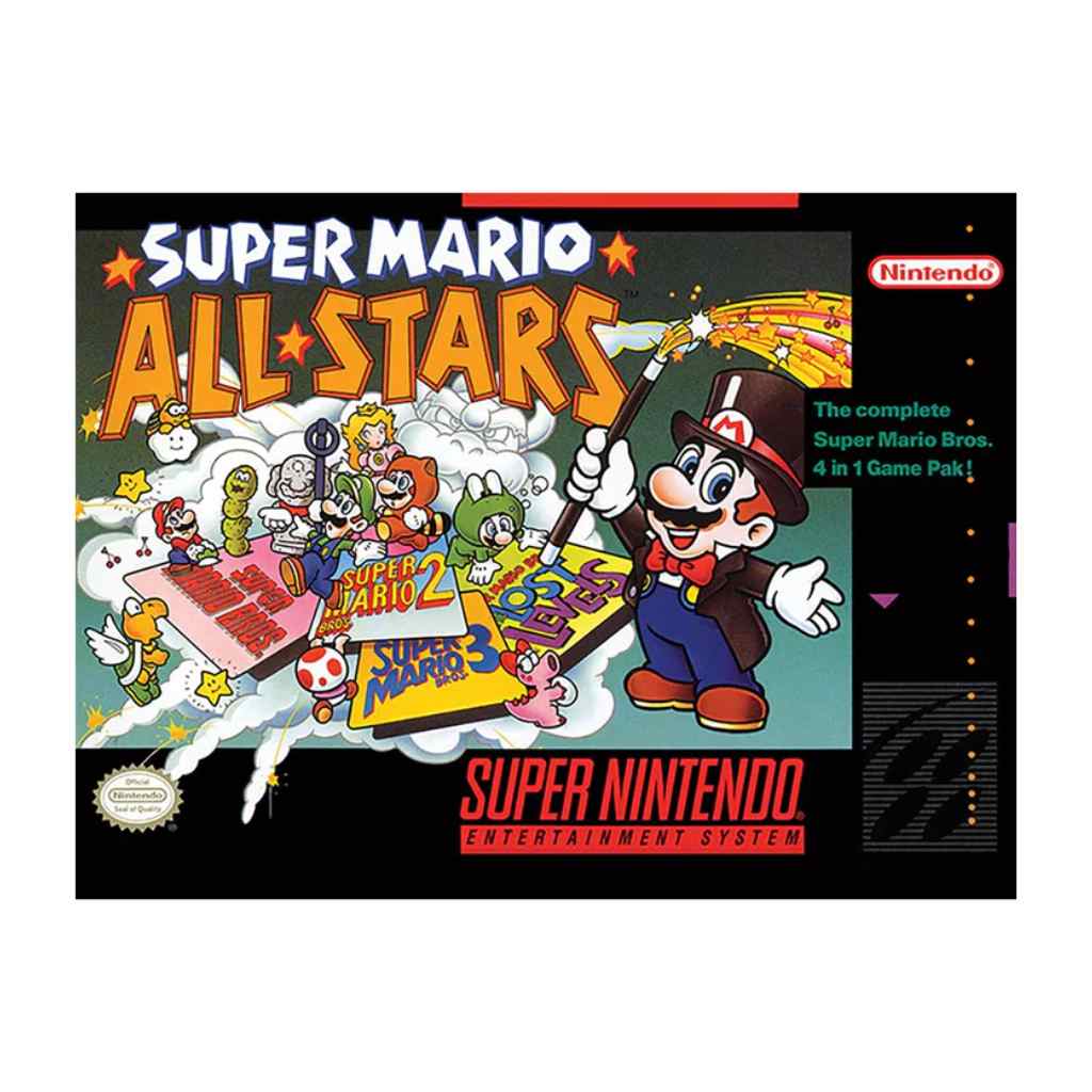 Pyramid - Super Nintendo - Super Mario Allstars 30X40 Frame