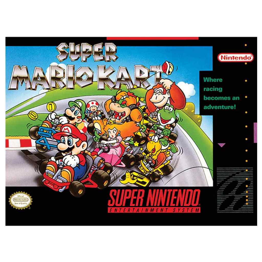 Pyramid - Super Nintendo - Super Mario Kart 30X40 Frame
