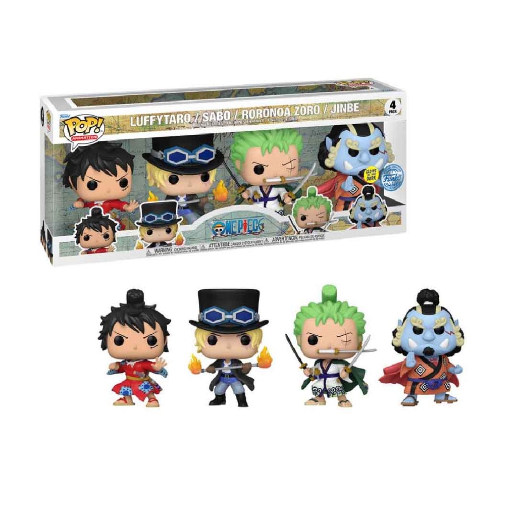 Funko Pop! Animation - One Piece 4pk (GW)