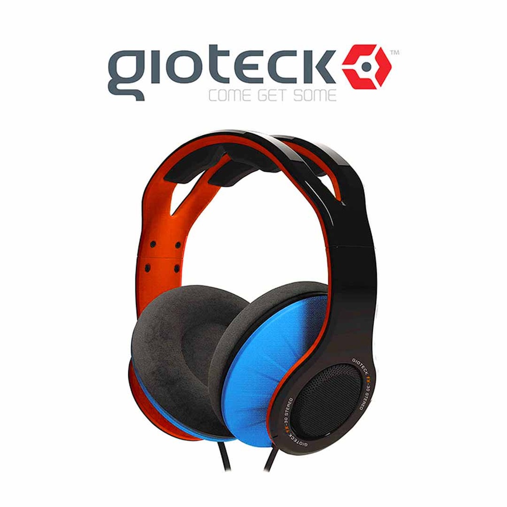 Gioteck TX-30 Stereo 'Game & Go' Wired Headset Orange/Blue