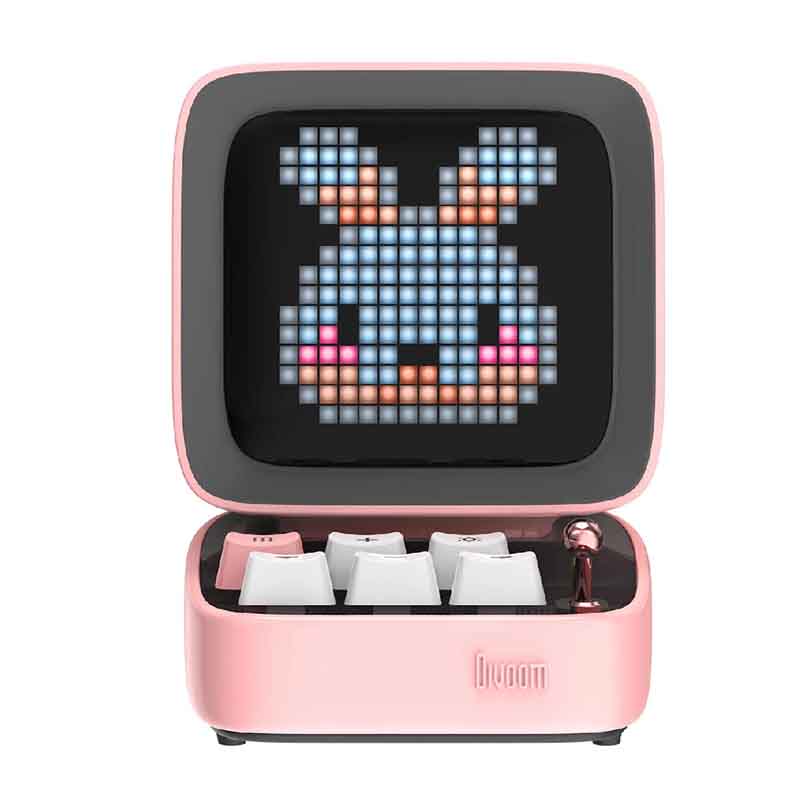 Divoom Ditoo-Mic Mini Karaoke Machine Pixel Art Bluetooth Speaker - Pink