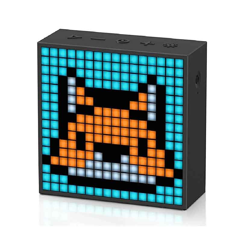 Divoom Timebox-Evo Pixel Art Speaker 16x16 DIY LED Display Alarm Clock Box - Black
