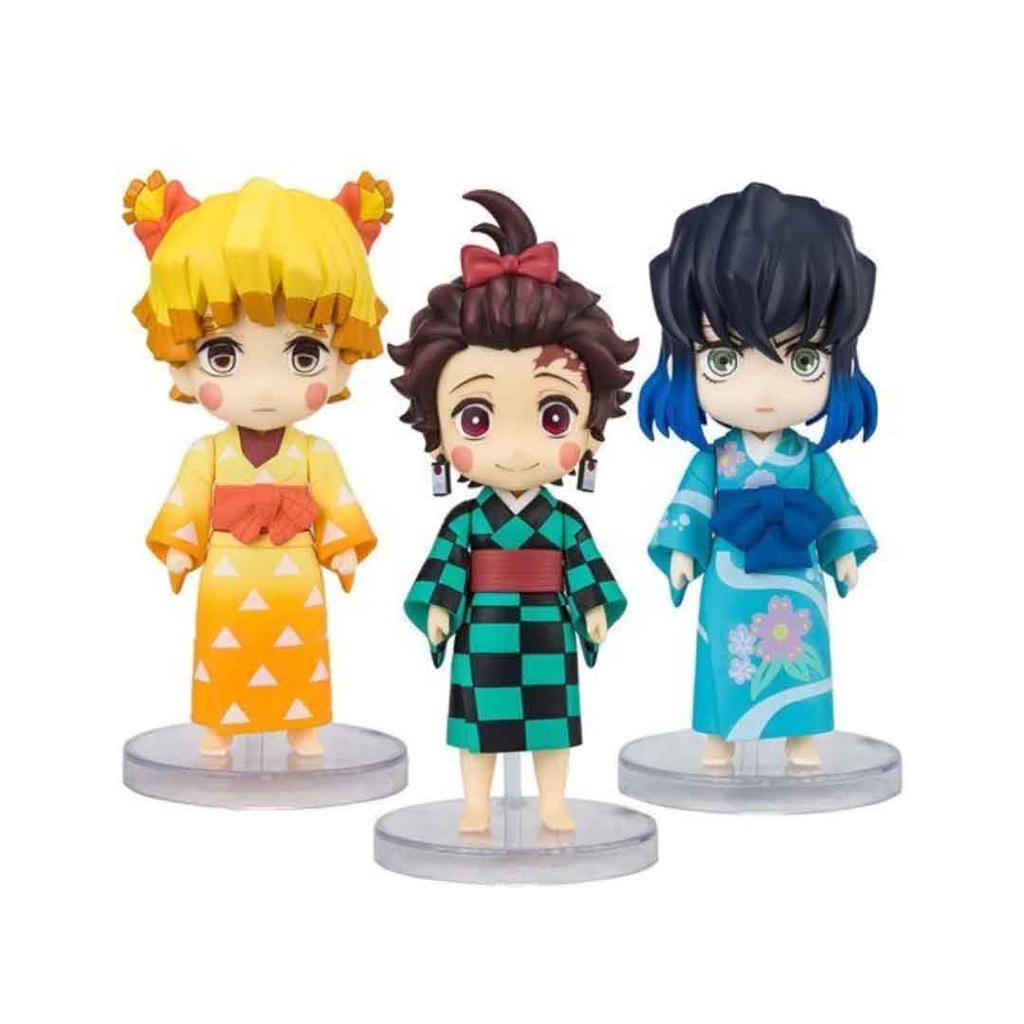 Bandai Tamashi Figuarts Mini Demon Slayer Sumiko Zenko & Inoko (Entertainment District Arc Set) Action Figure Set