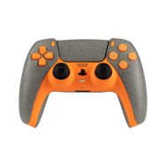 PS5 Dualsense Wireless Controller Neon Orange Stone Design
