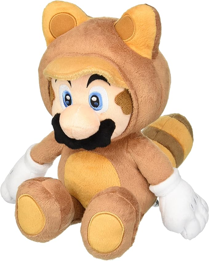 San Ei Mario is ready to save the day in his tanuki suit!  Plush