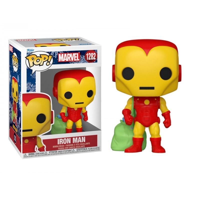 Pop! Marvel: Holiday - Iron Man with Bag
