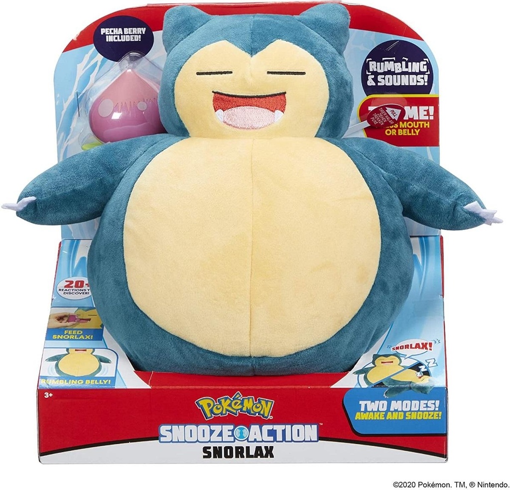 Pokemon Feature Plush Snooze Action Snorlax