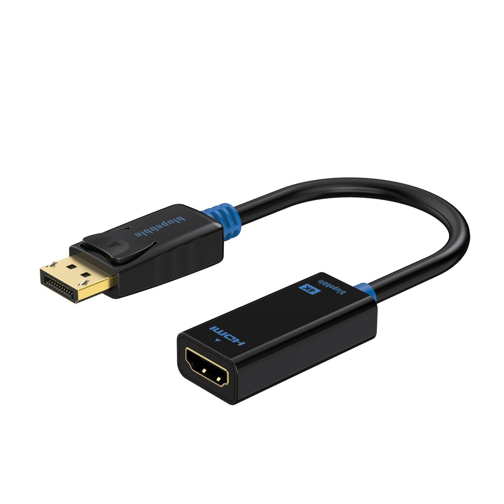 Blupebble 4K DP to HDMI Adapter Black