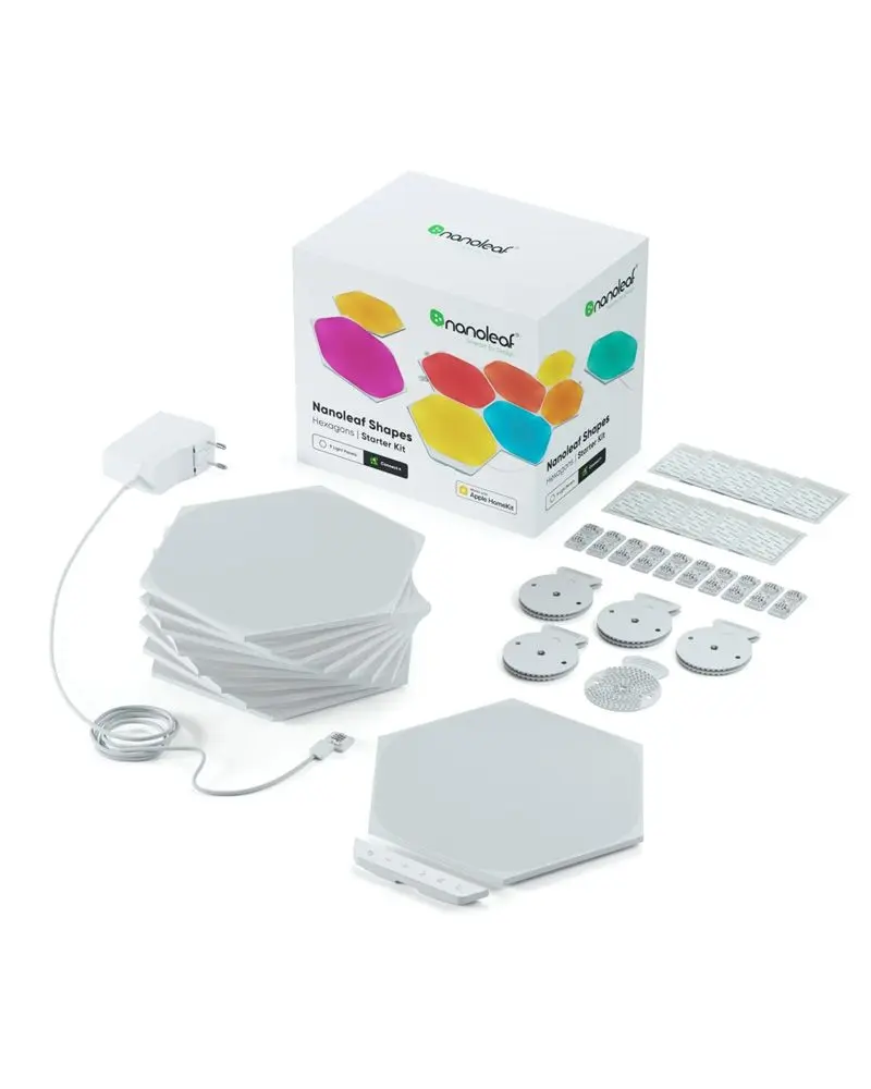 Nanoleaf Shapes - Hex - White - 9 Pack