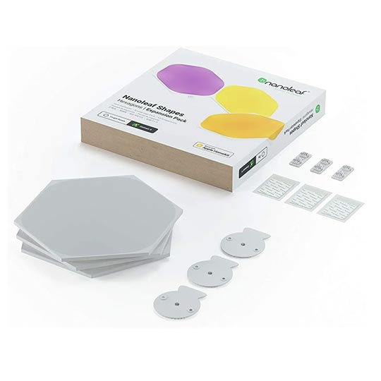 Nanoleaf Shapes - Hex - White - 3 Pack Expansion - Panels  Only