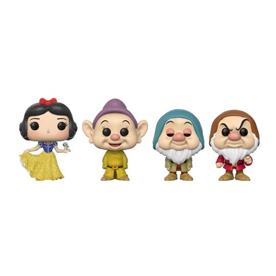 Funko Pop! Disney: Snow White 4pk (DGLT)(Exc)