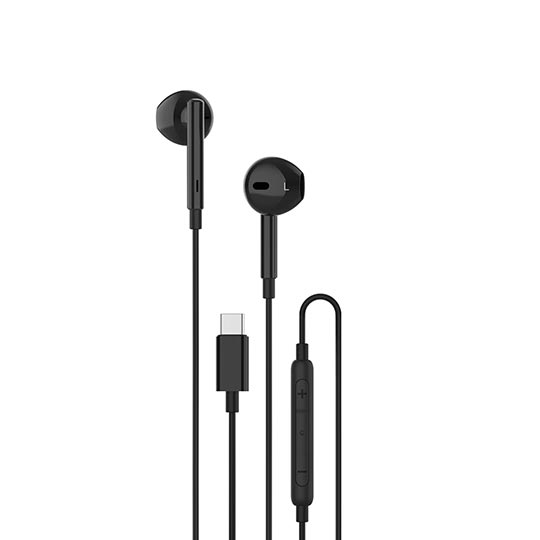 UNISYNK IN-EAR HEADPHONES USB-C BLACK