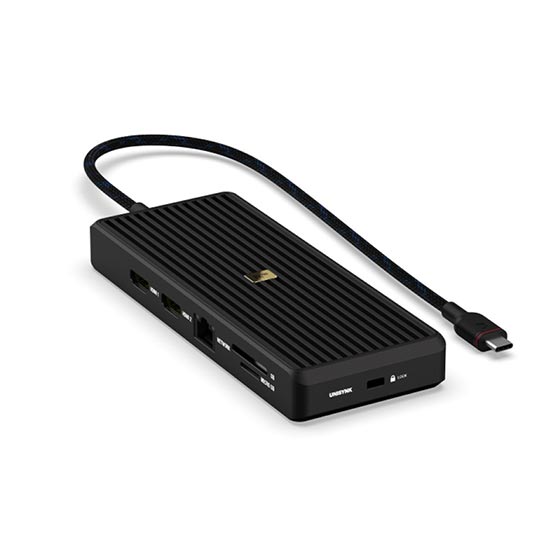 UNISYNK 12 PORT USB-C HUB 8K 100W BLACK