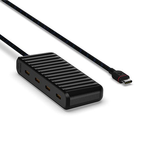 UNISYNK USB-C TO 4X USB-C MINI HUB 10GBPS BLACK