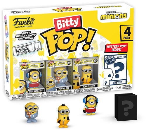 Funko  Bitty Pop! Animation: Minions - Roller Skating Stuart - Figure