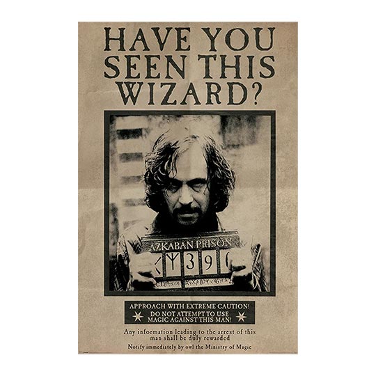 Pyramid  Harry Potter - Wanted Sirius Black - Maxi Poster