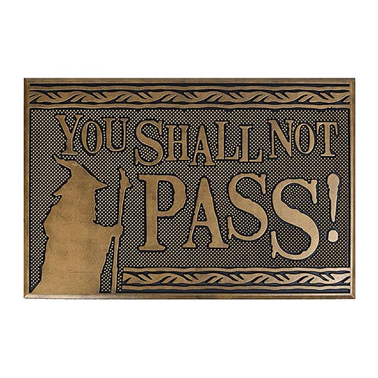 Pyramid  The Lord Of The Rings - You Shall Not Pass - Rubbermat